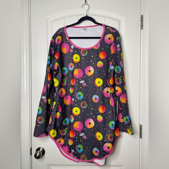 Colorful Patterned Women's Bodysuit, Excellent Condition, 3XL - Picture 2 of 7